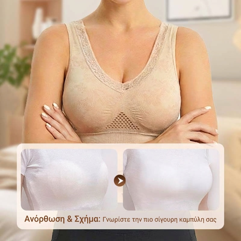 ✨Σουτιέν υψηλής στήριξης από δαντέλα χωρίς ραφές για γυναίκες