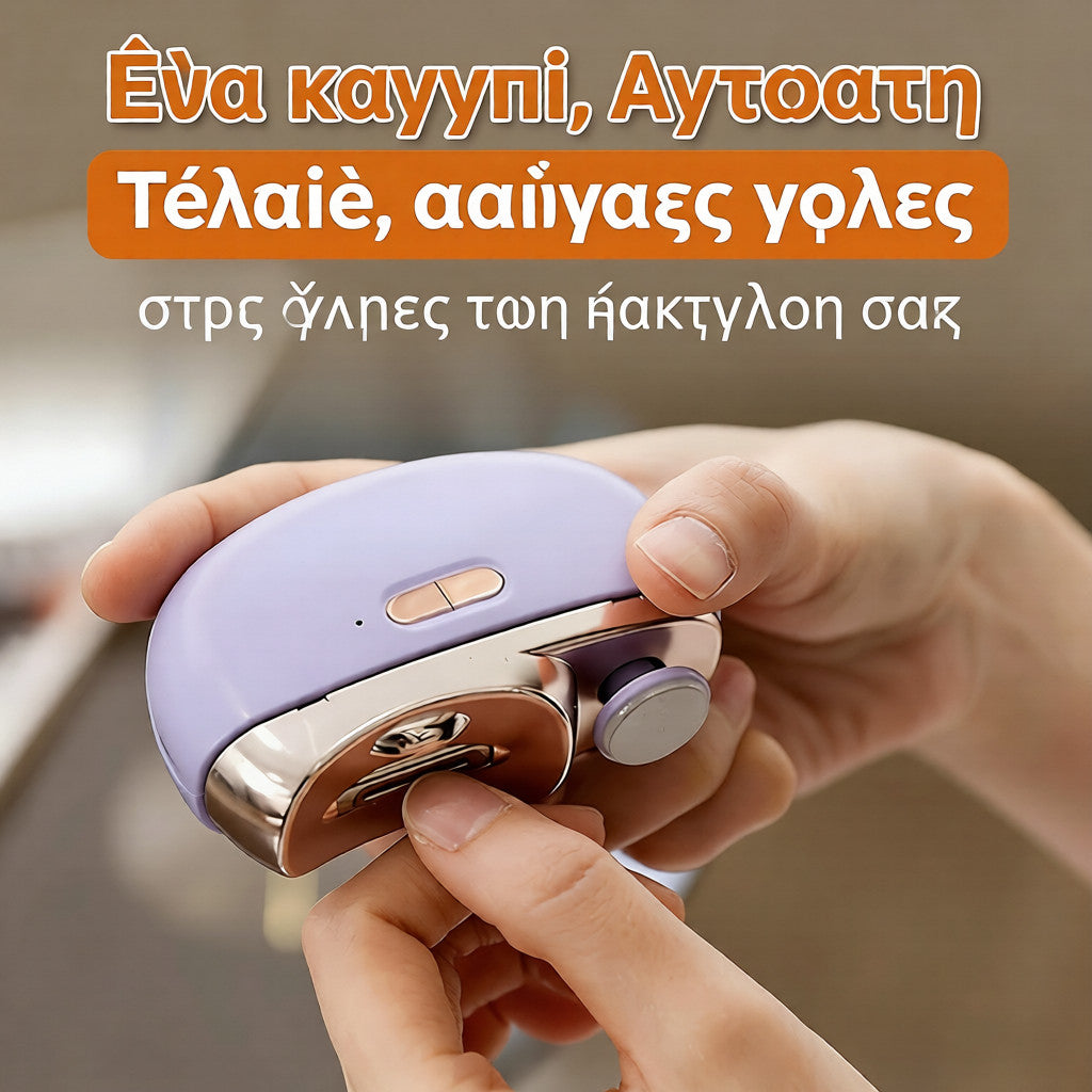 🔥2 σε 1 Μηχανοκίνητο γυαλισμένο αυτόματο νυχοκόπτη νυχιών🎁