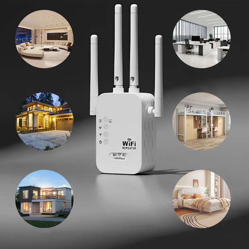 🔥Καυτή προσφορά 2026 🎁Επεκτατήρας WiFi διπλής ζώνης 1200Mbps (5GHz/2.4GHz) που καλύπτει 10.000 τετραγωνικά πόδια και 50 συσκευές