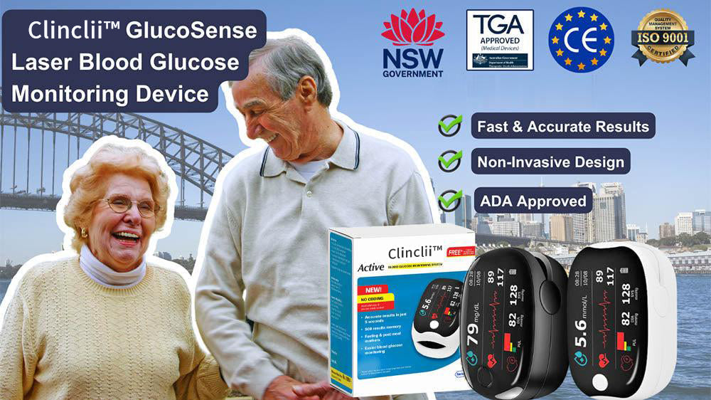 Γλυκομετρητής λέιζερ Clinclii™ GlucoSense