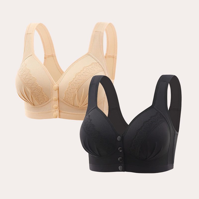 👙Triumph🔥Αγοράστε 2 και κερδίστε 2 δωρεάν🔥Βαμβακερό σουτιέν αναπνεύσιμο με μπροστινό κλείσιμο με κουμπιά