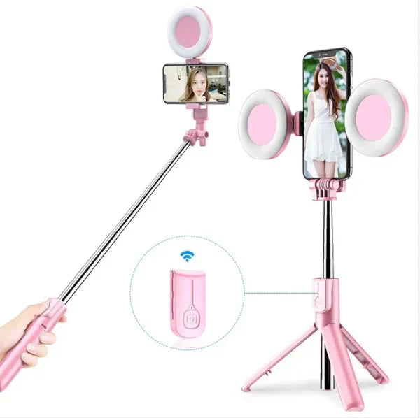 📸✨Αποσπώμενο πολυλειτουργικό selfie stick κινητού τηλεφώνου και βάση