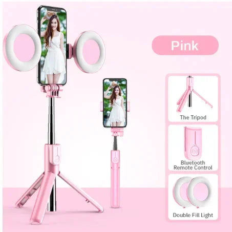 📸✨Αποσπώμενο πολυλειτουργικό selfie stick κινητού τηλεφώνου και βάση
