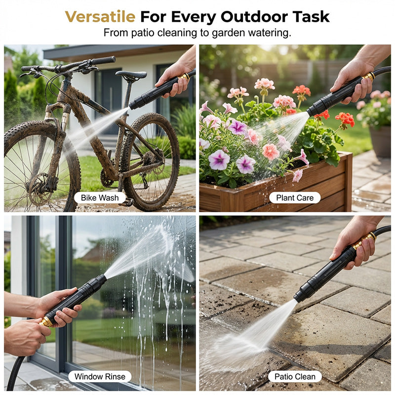 🔥💦Ακροφύσιο άμεσου ψεκασμού υψηλής πίεσης - Πλύνετε στο σπίτι, εξοικονομήστε πολλά!